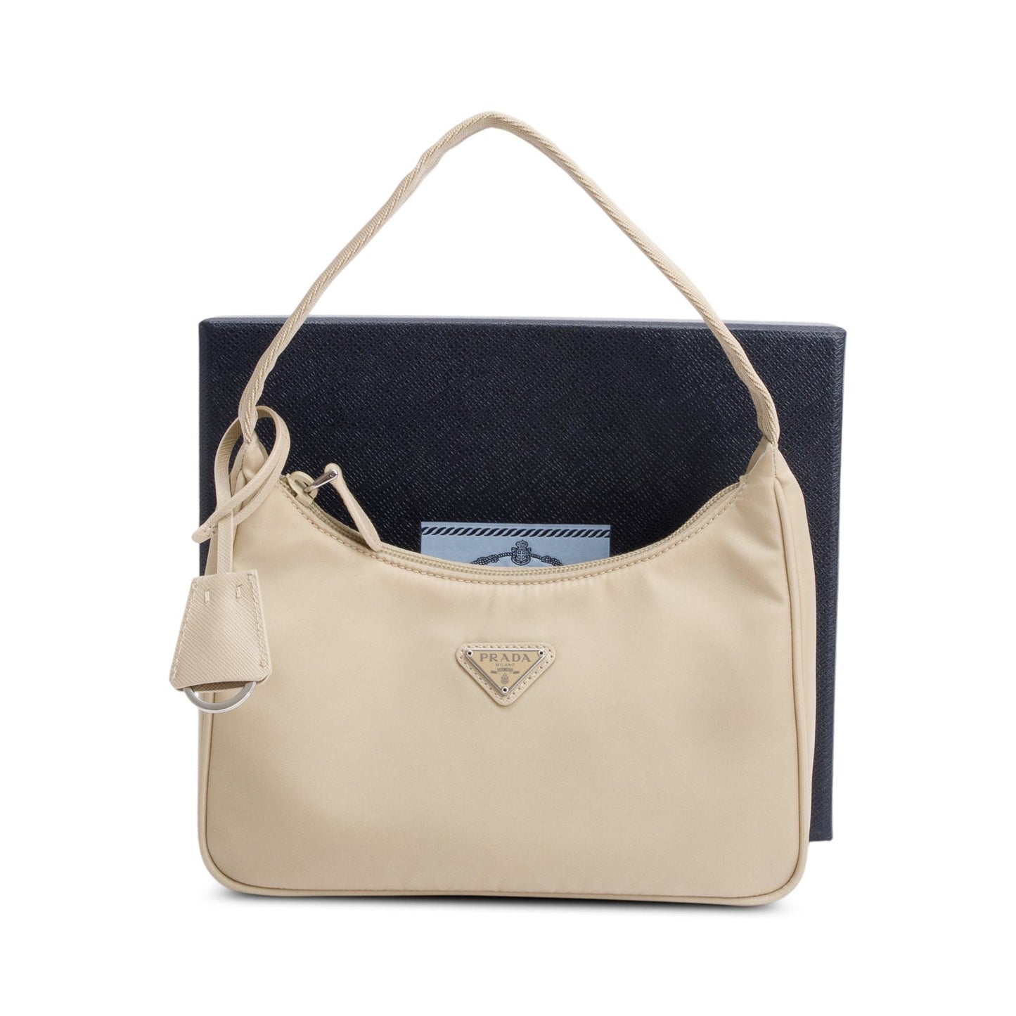 Prada 2022 Beige Re-Edition 2000 Re-Nylon Mini Bag