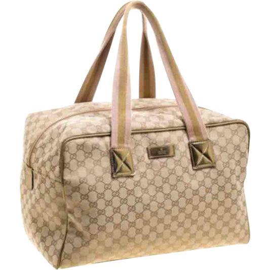 Gucci Beige Cloth Travel bag
