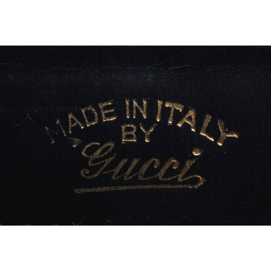 Gucci navy leather early Jackie shoulder bag with gold GG clasp