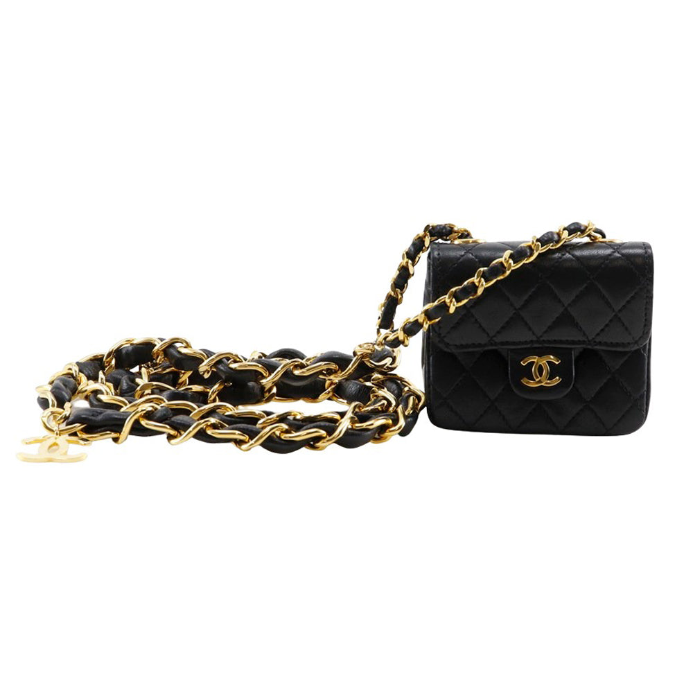 Chanel Chain Pochette Lambskin Waist Bag