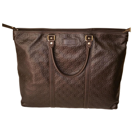 Gucci brown leather handbag
