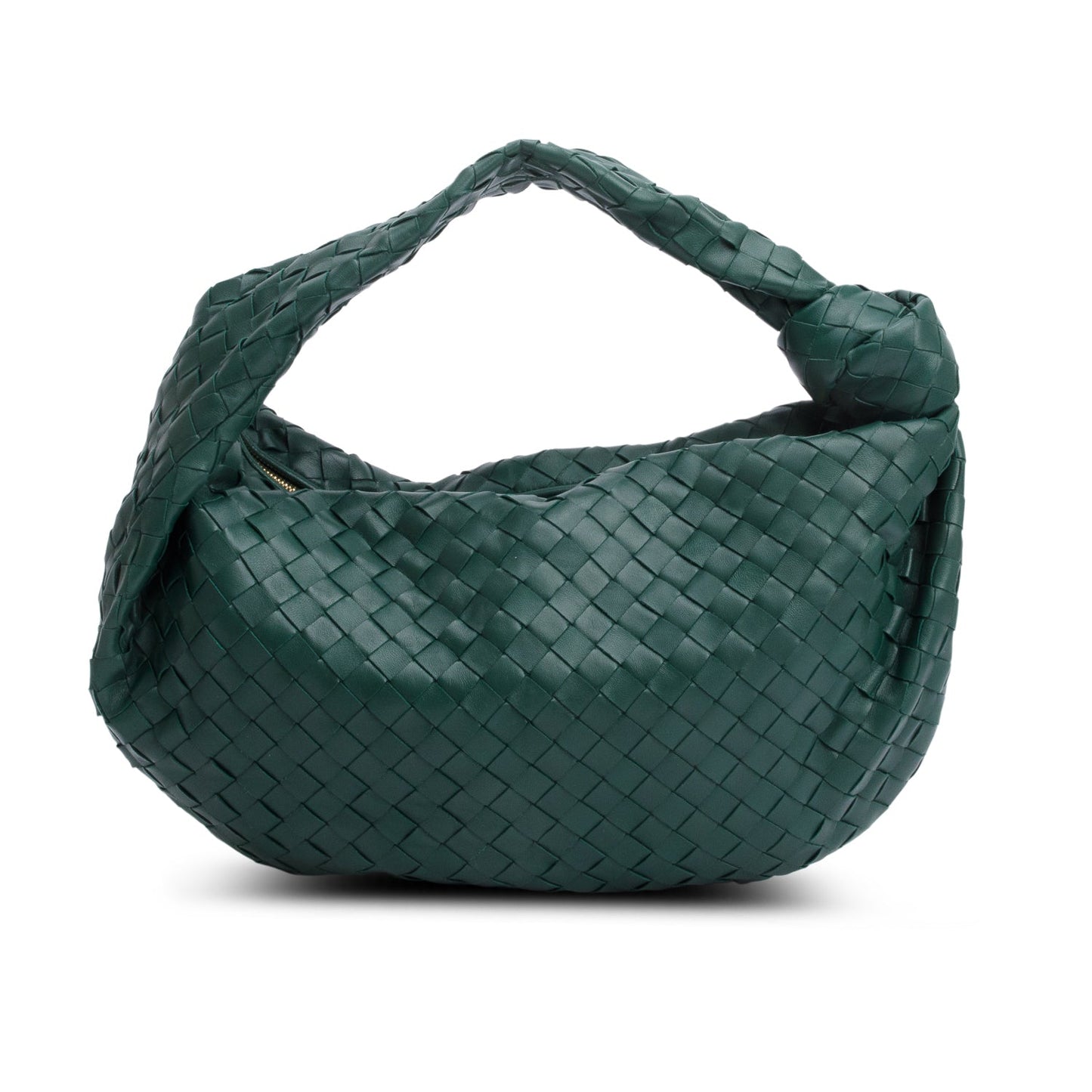 Bottega Veneta Green Intrecciato Leather Classic Jodie Hobo Bag