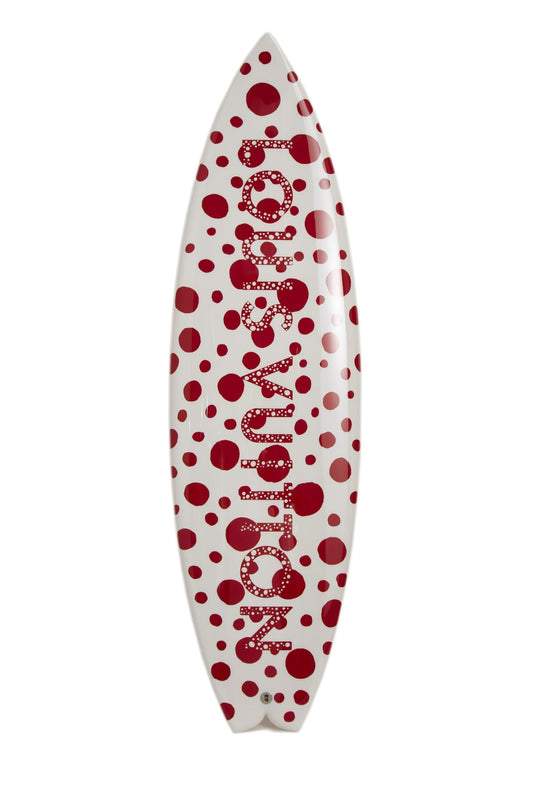 Louis Vuitton, Yayoi Kma x Louis Vuitton Red & White Infinity Dots Shortboard, Multi