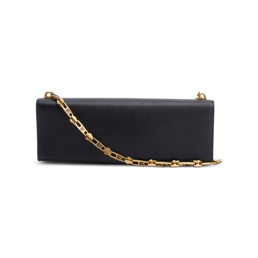 Balenciaga Essential Black Calfskin Leather Chain Shoulder Bag