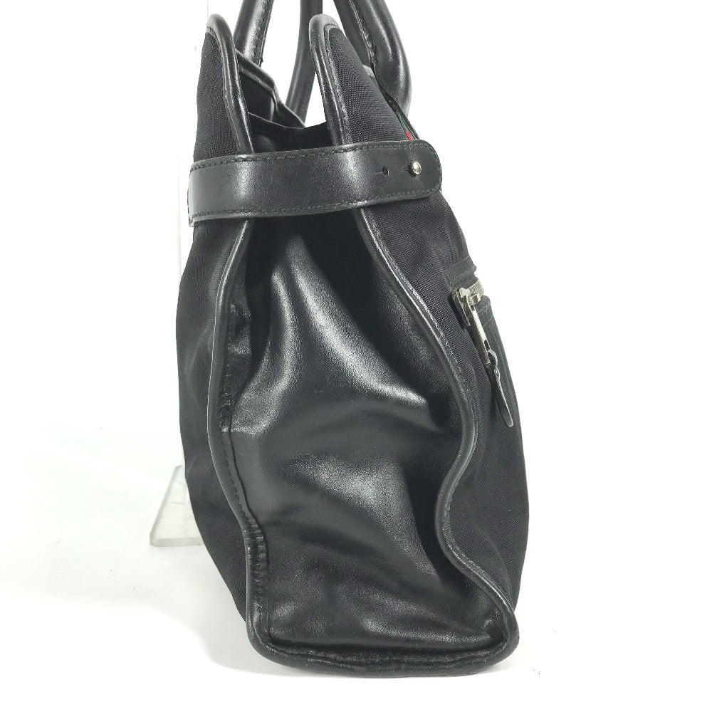 GUCCI Business bag 246410 Nylon / leather black logo mens