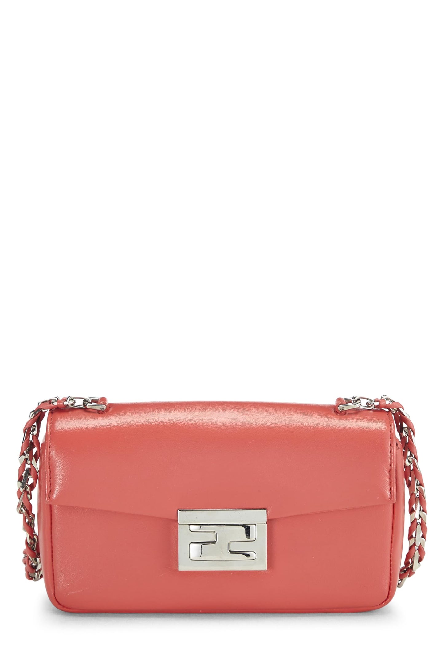 Fendi, Pink Nappa Leather Be Baguette Mini, Pink