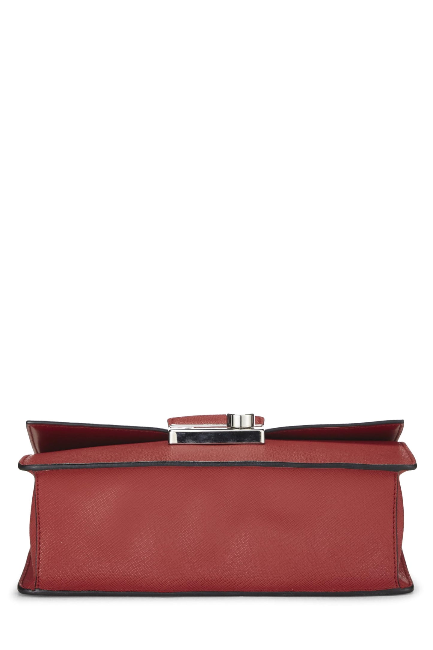 Prada, Pink & Red Saffiano Leather Chain Shoulder Bag, Multi
