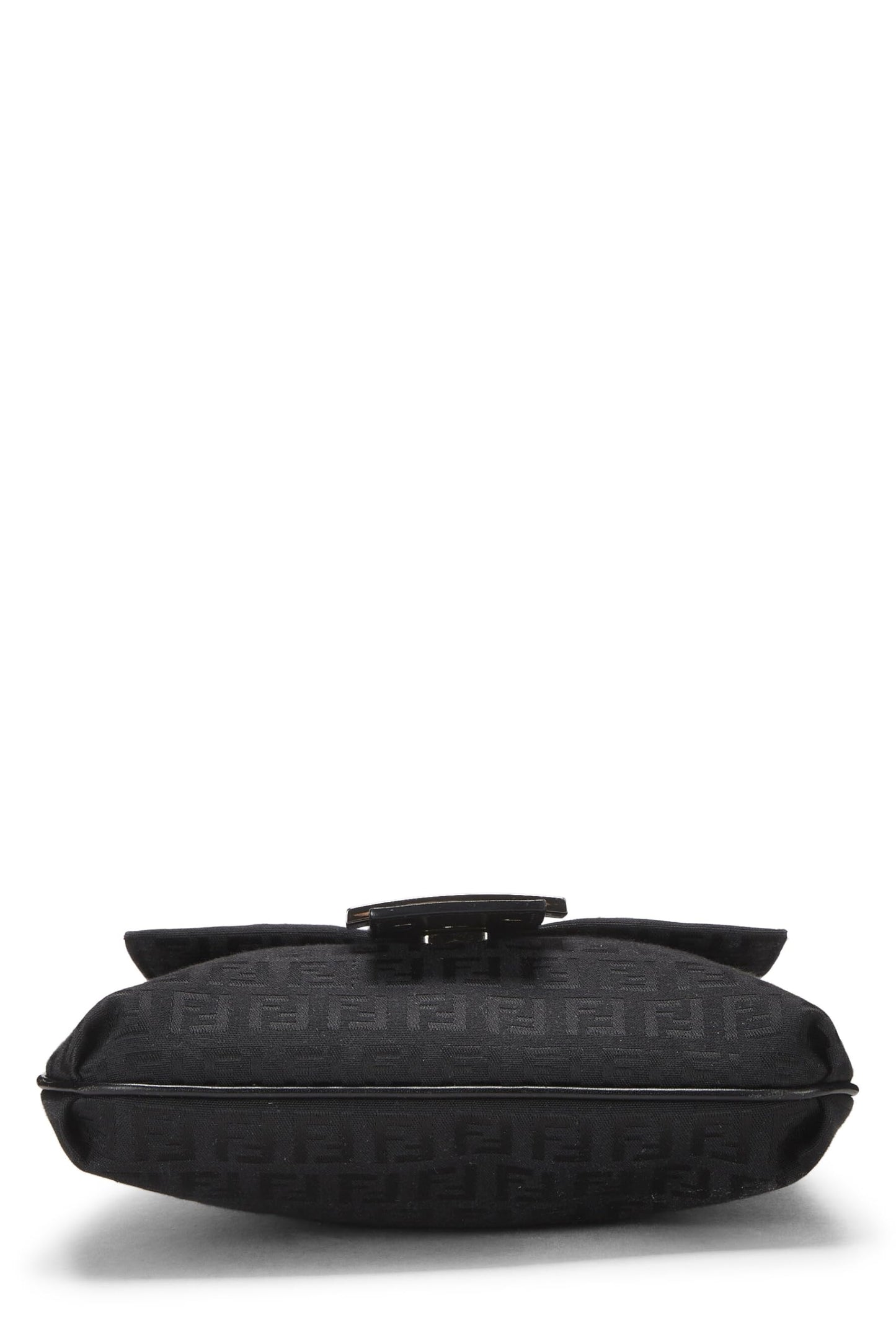 Fendi, Black Zucchino Canvas Messenger Small, Black