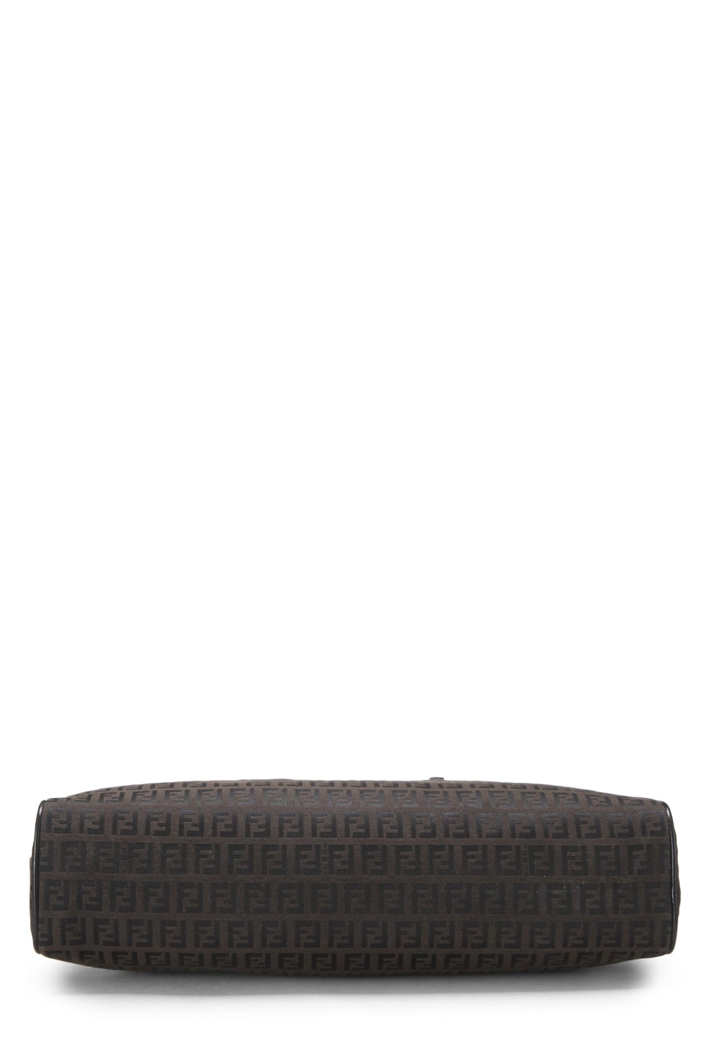 Fendi, Brown Zucchino Canvas Handbag Long, Black