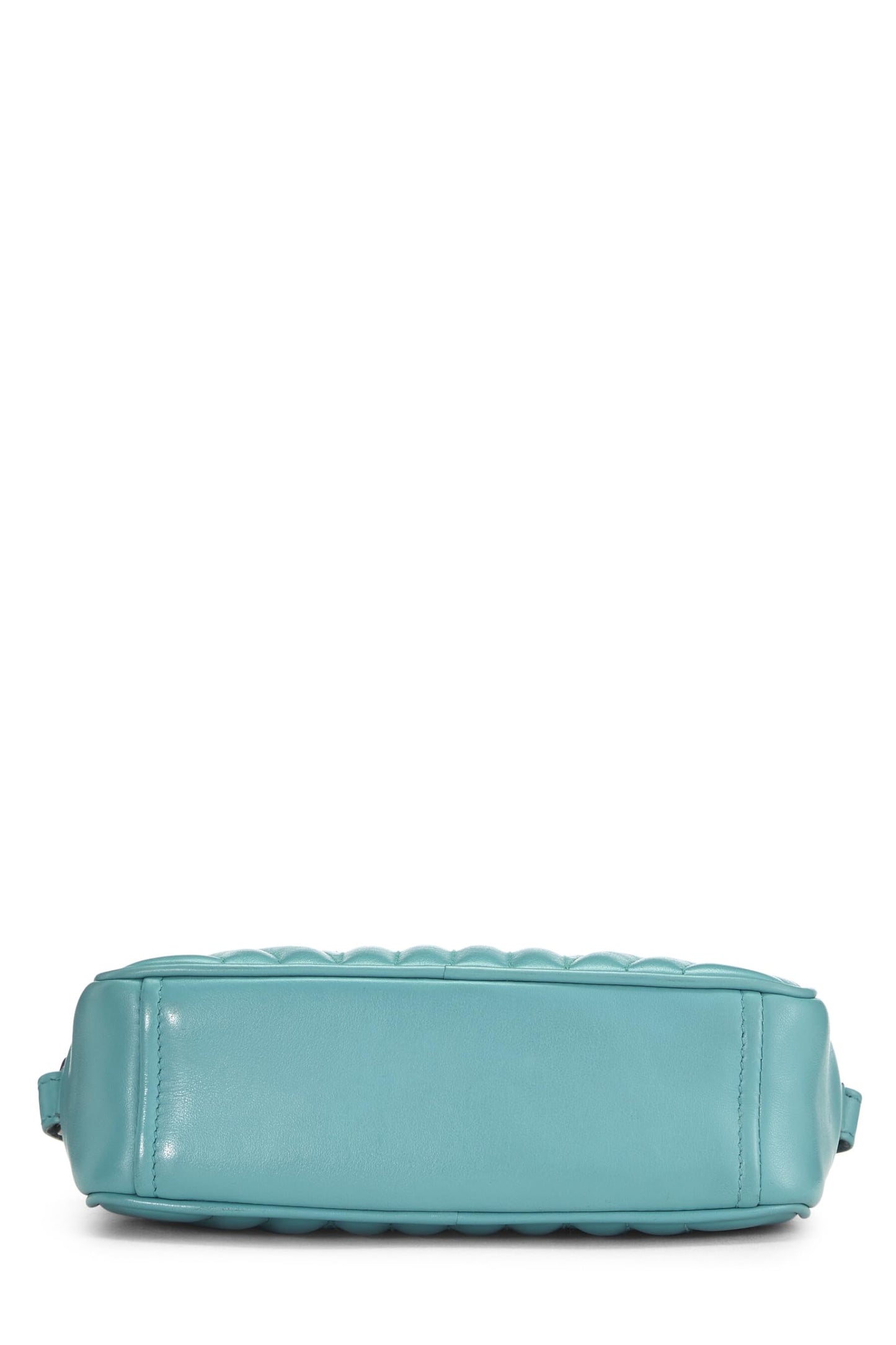 Prada, Turquoise Calfskin Diagramme Camera Bag Small, Blue