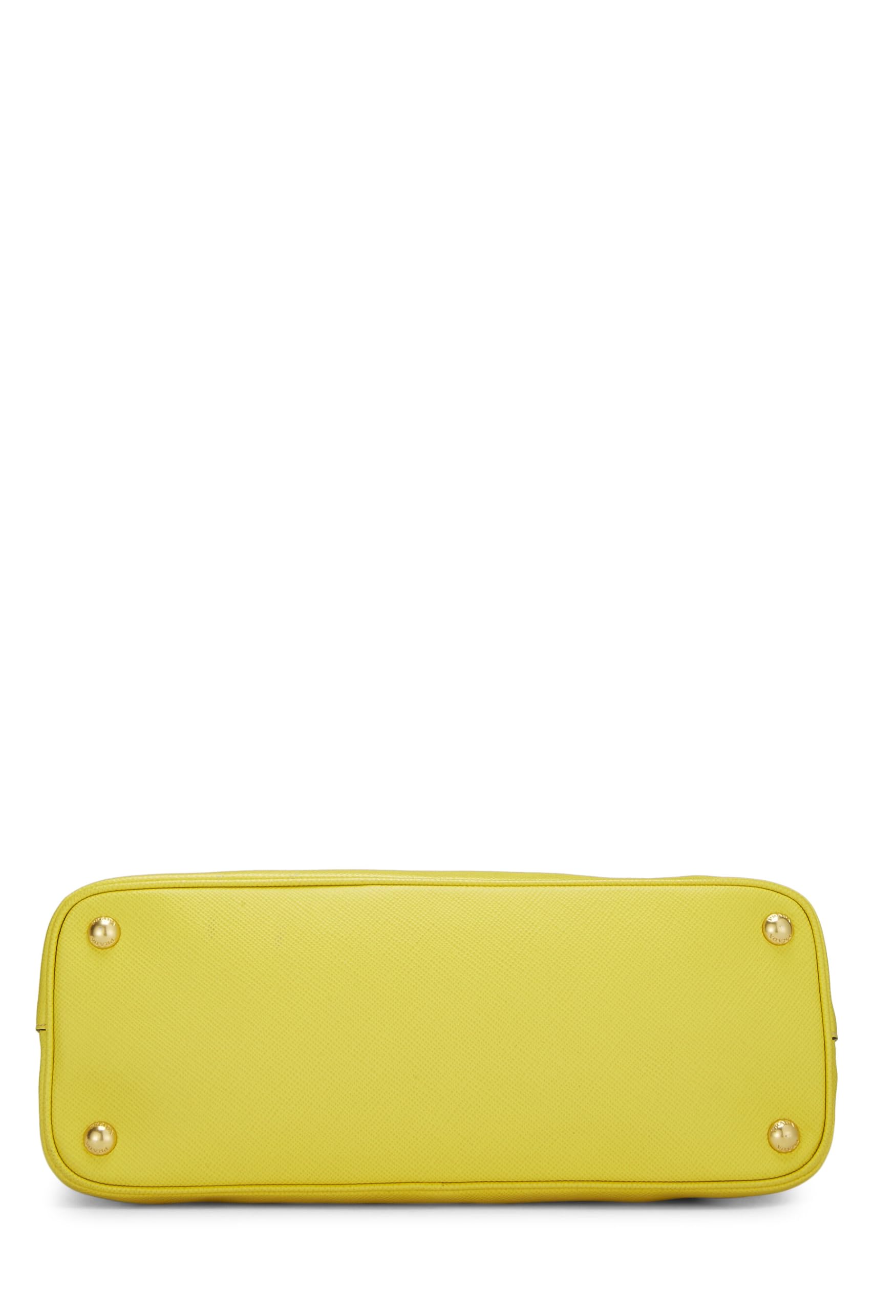Prada, Yellow Saffiano Dome Handbag, Yellow