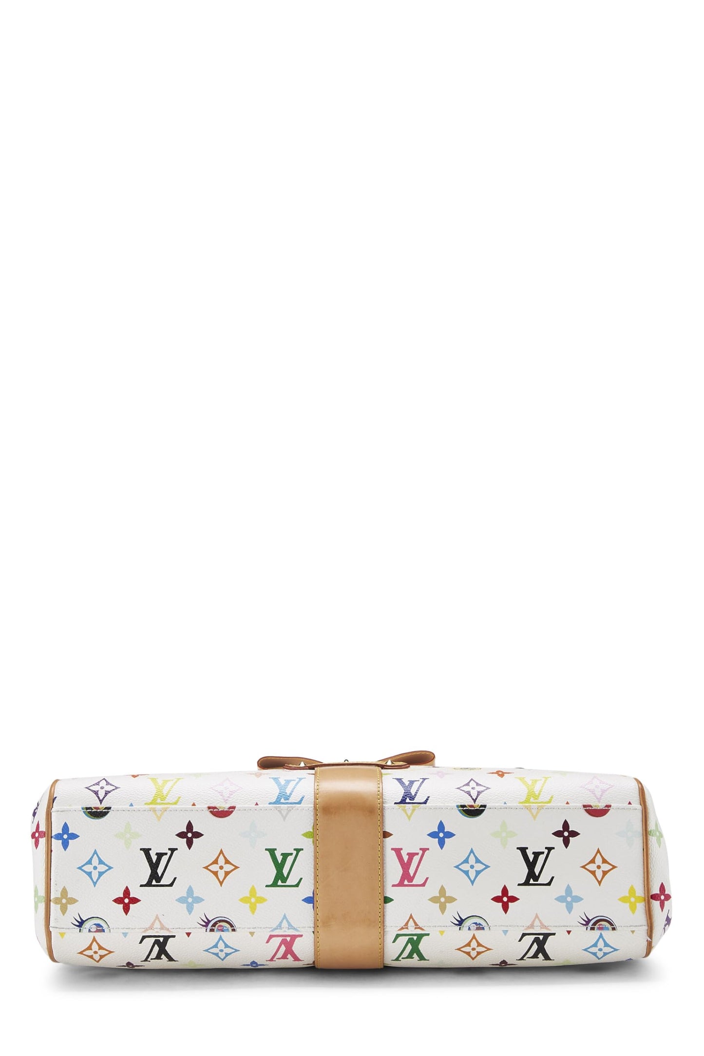 Louis Vuitton, Takashi Murakami x Louis Vuitton White Multicolore Eye Love Monogram Sac Retro GM, White