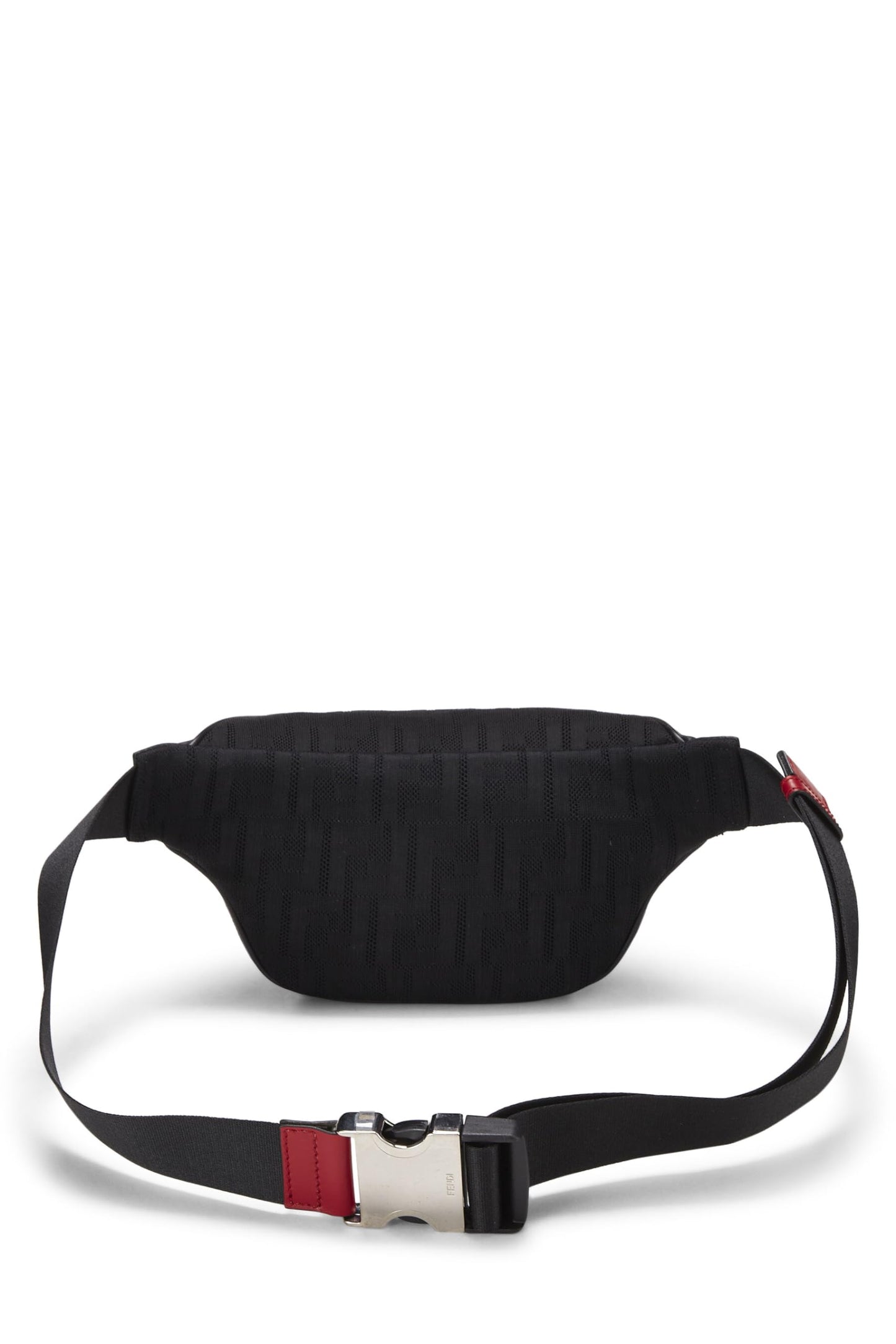 Fendi, Black Mesh Zucca Belt Bag, Black