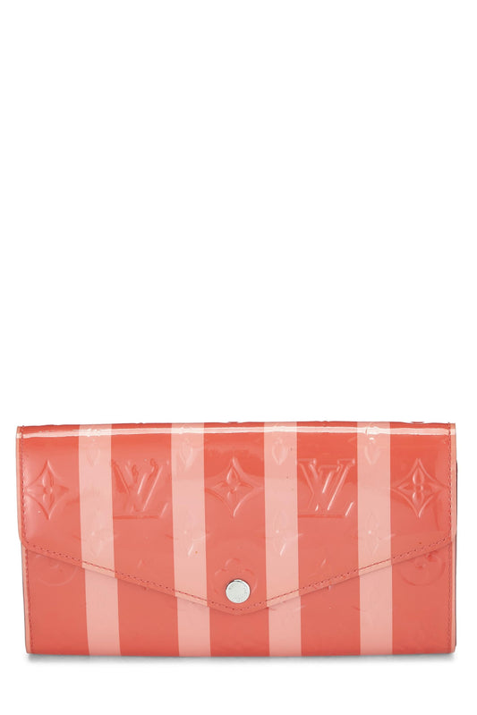 Louis Vuitton, Poppy Rayures Monogram Vernis Sarah NM, Pink
