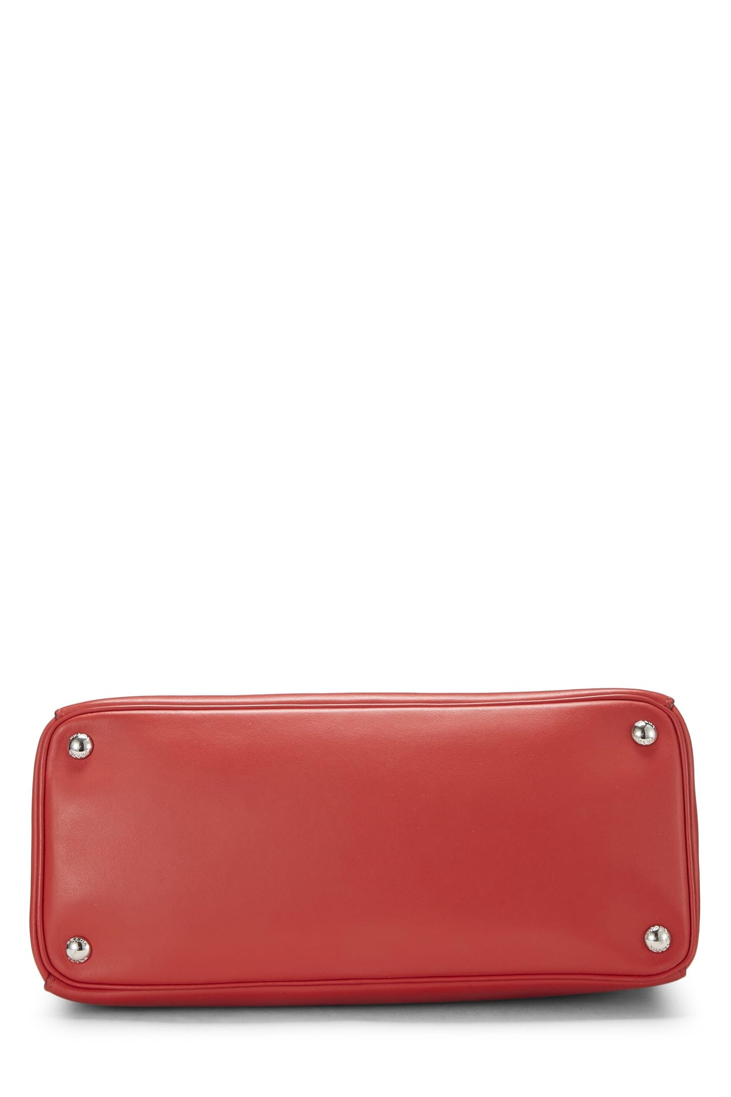 Prada, Red Calfskin Shopping Bag Medium, Red