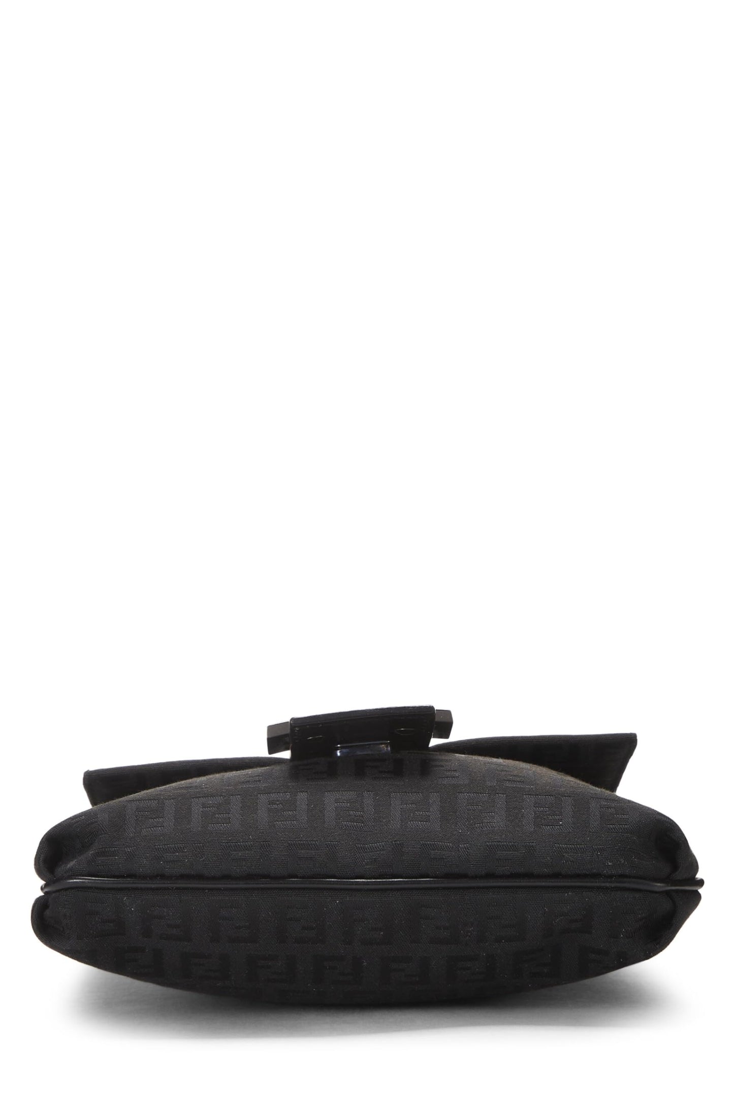 Fendi, Black Zucchino Canvas Tube Messenger Small, Black