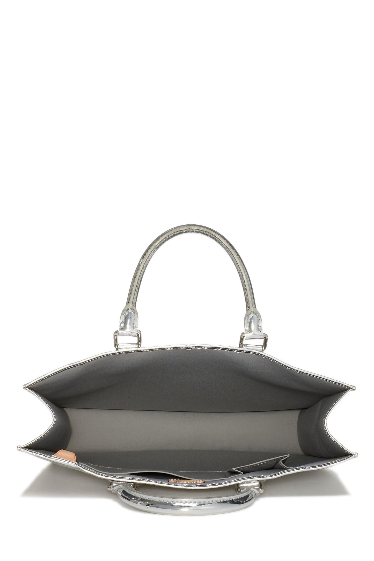 Louis Vuitton, Silver Monogram Miroir Sac Plat, Silver