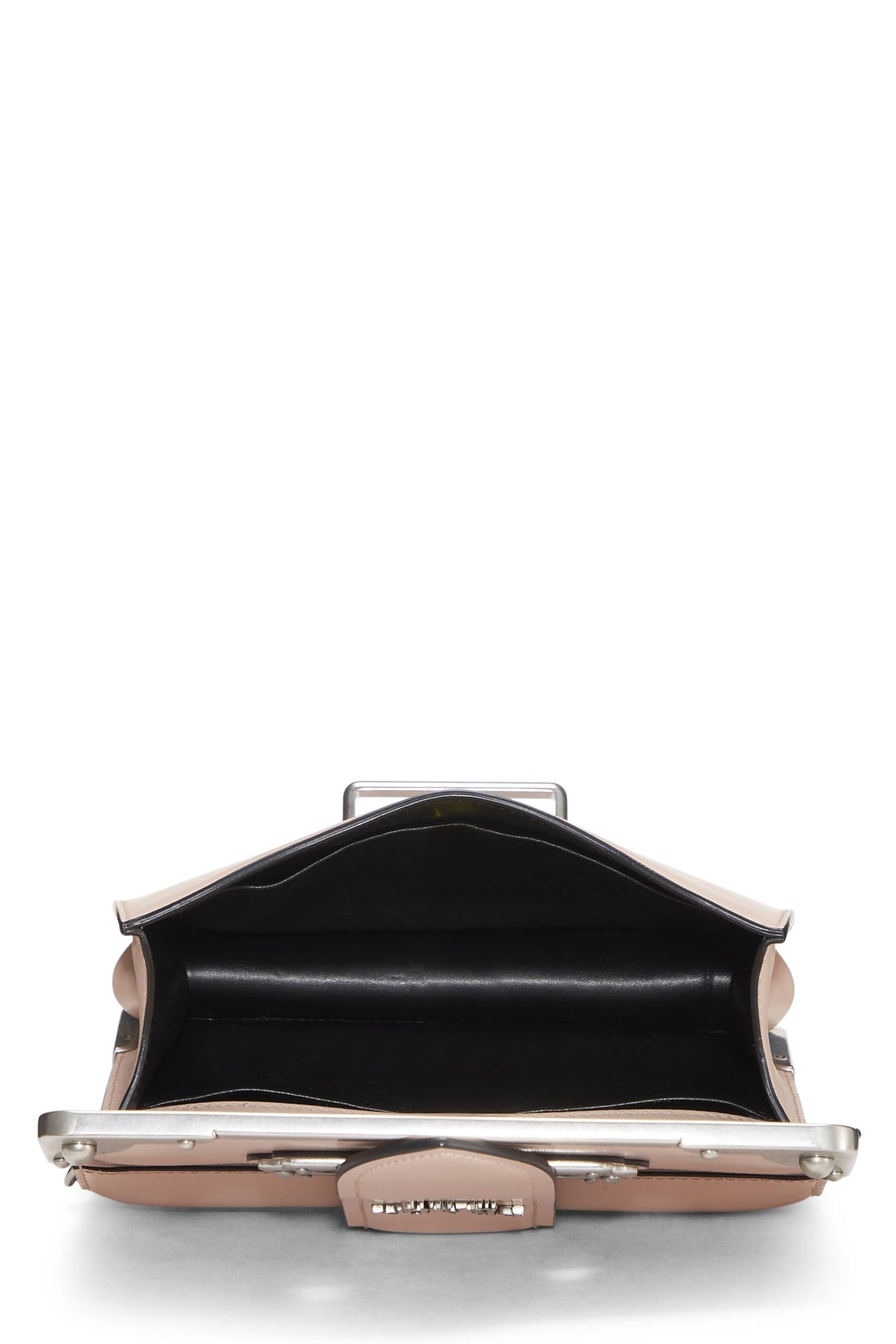 Prada, Pink Leather Cahier Crossbody, Pink