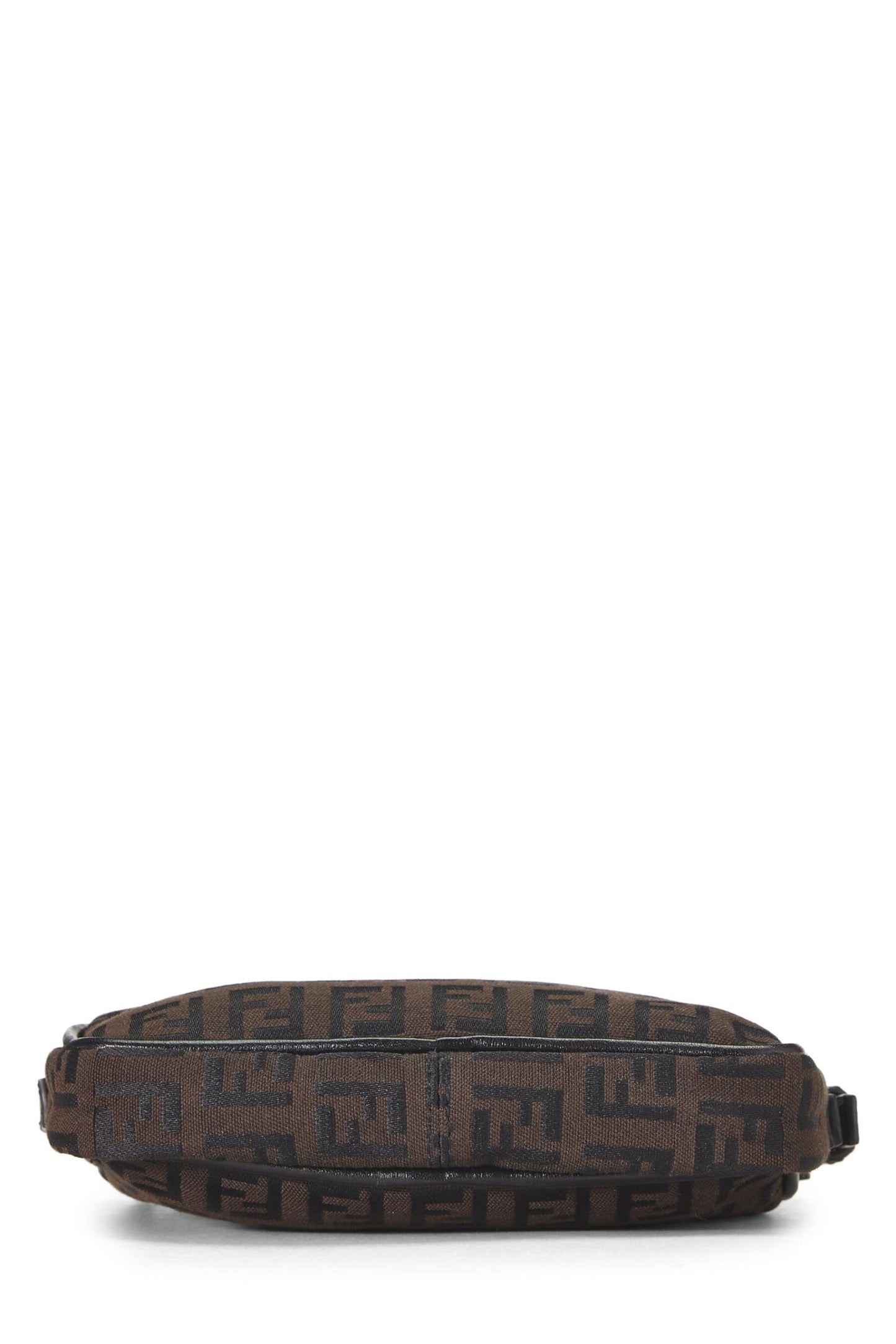 Fendi, Brown Zucchino Canvas Crossbody Mini, Brown