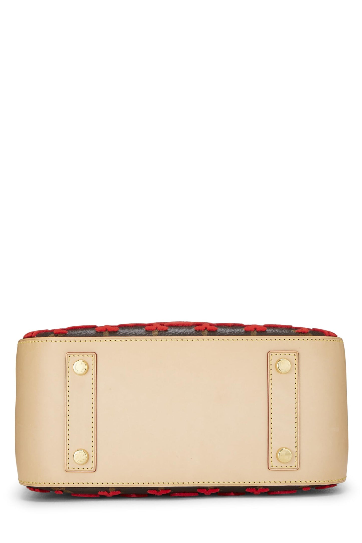 Louis Vuitton, Red Monogram Tuffetage Deauville Cube, Red