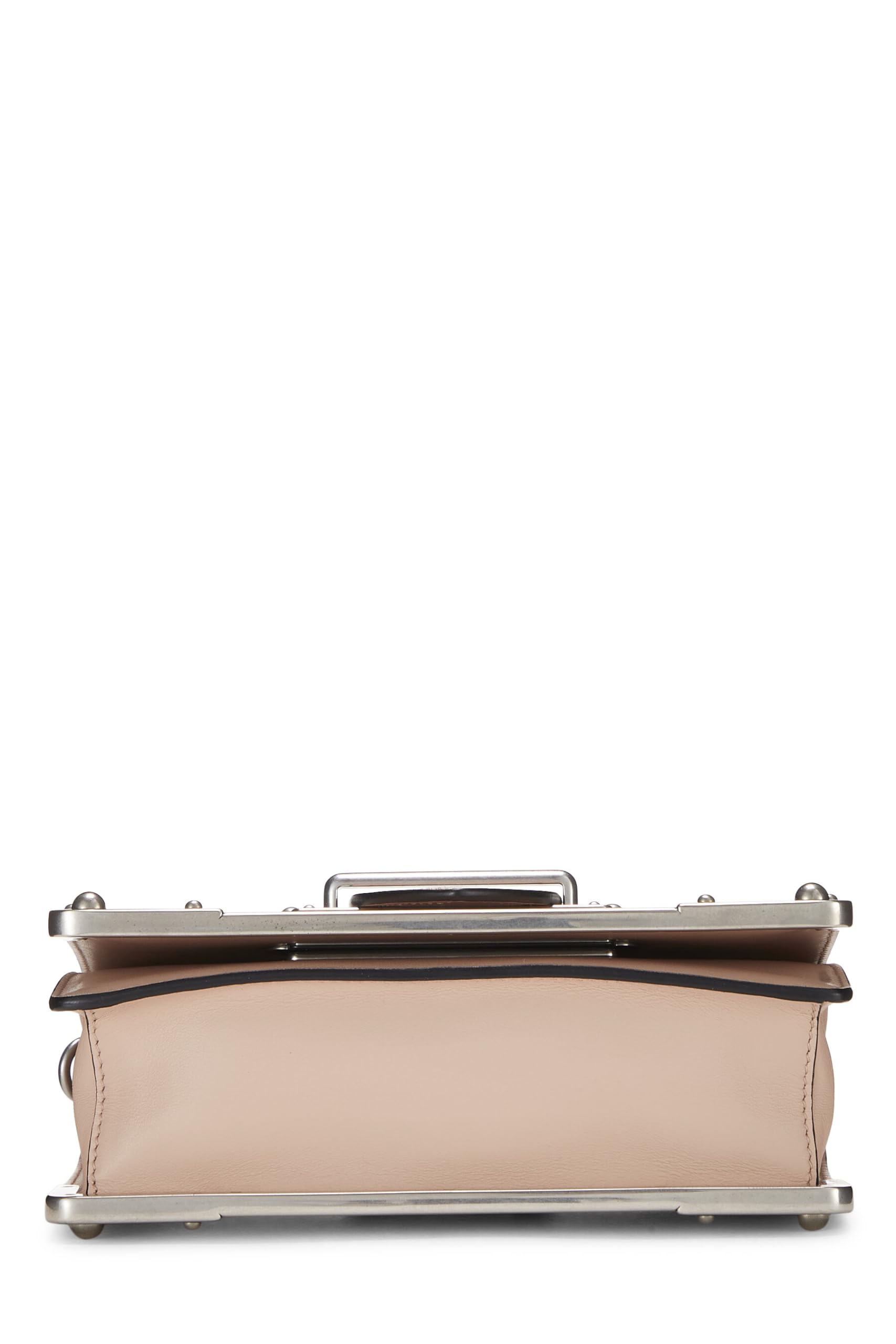 Prada, Pink Leather Cahier Crossbody, Pink