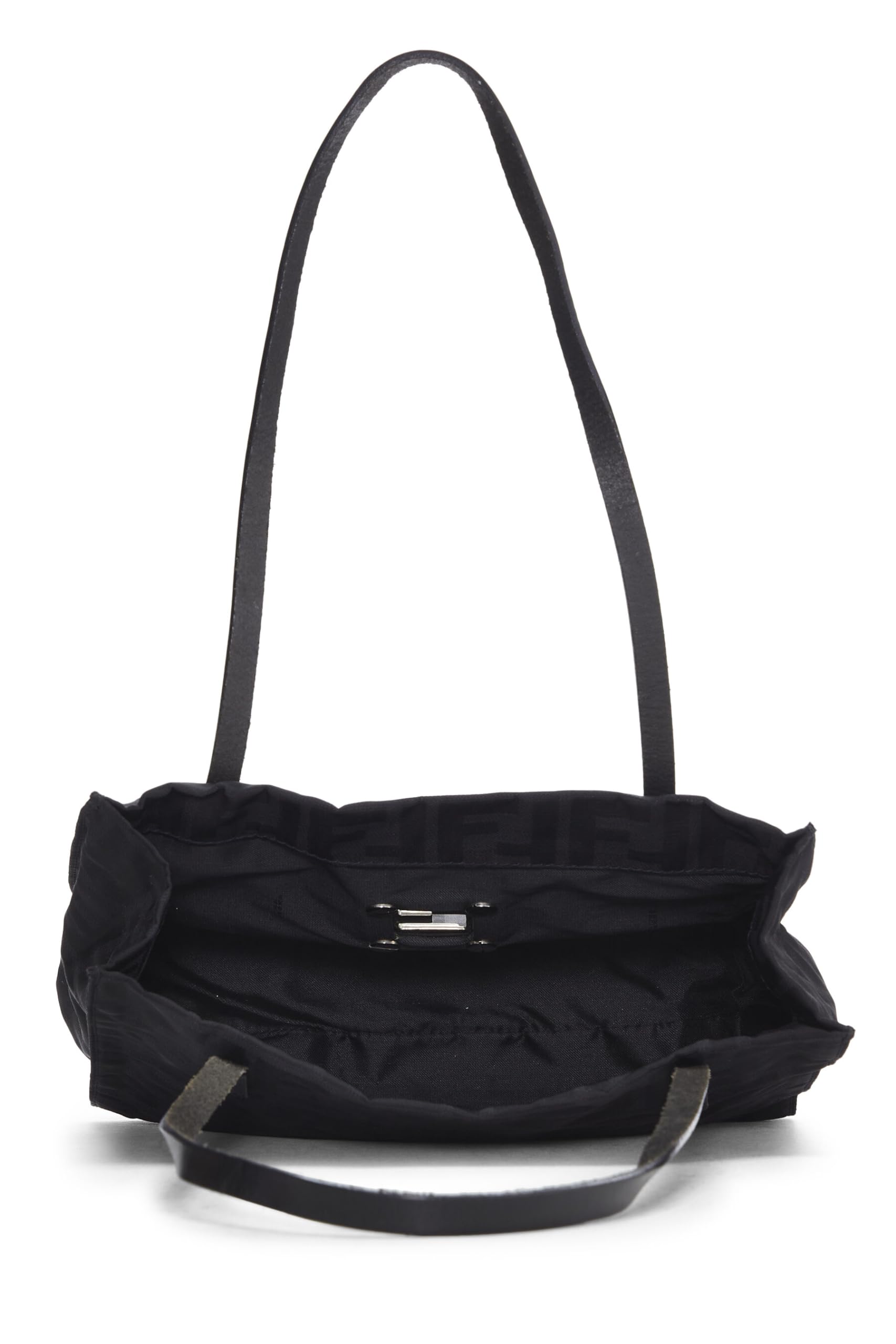 Fendi, Black Zucca Nylon Tote Small, Black