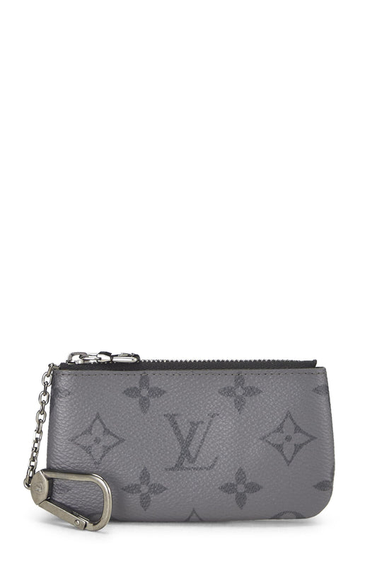Louis Vuitton, Monogram Eclipse Reverse Pochette Clefs, Black