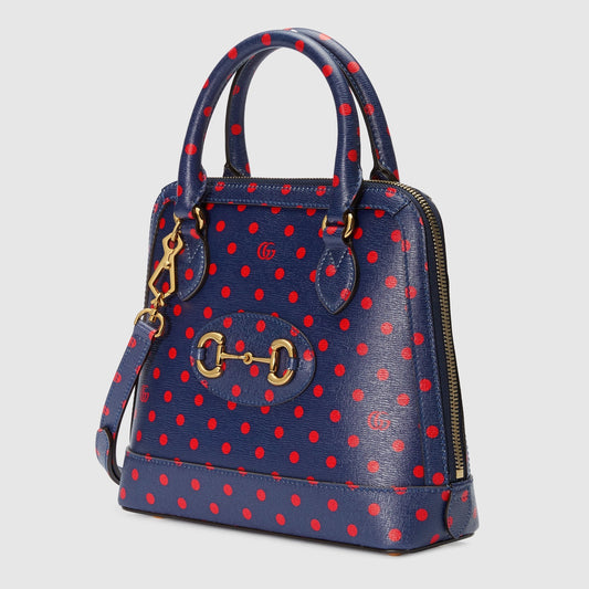 Gucci Monogram Leather Top Handle Crossbody