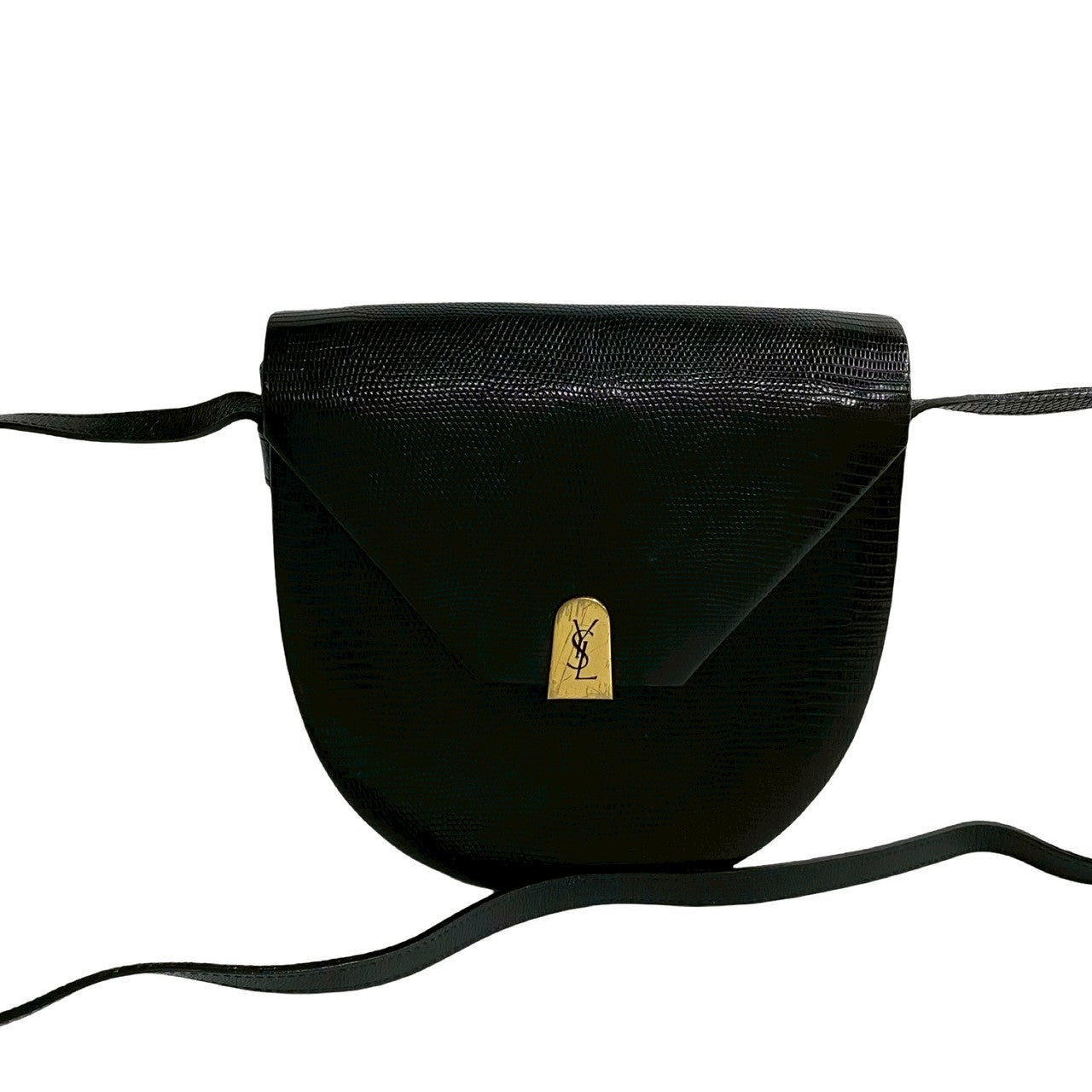 Saint Laurent YSL Lizard Leather Shoulder Bag