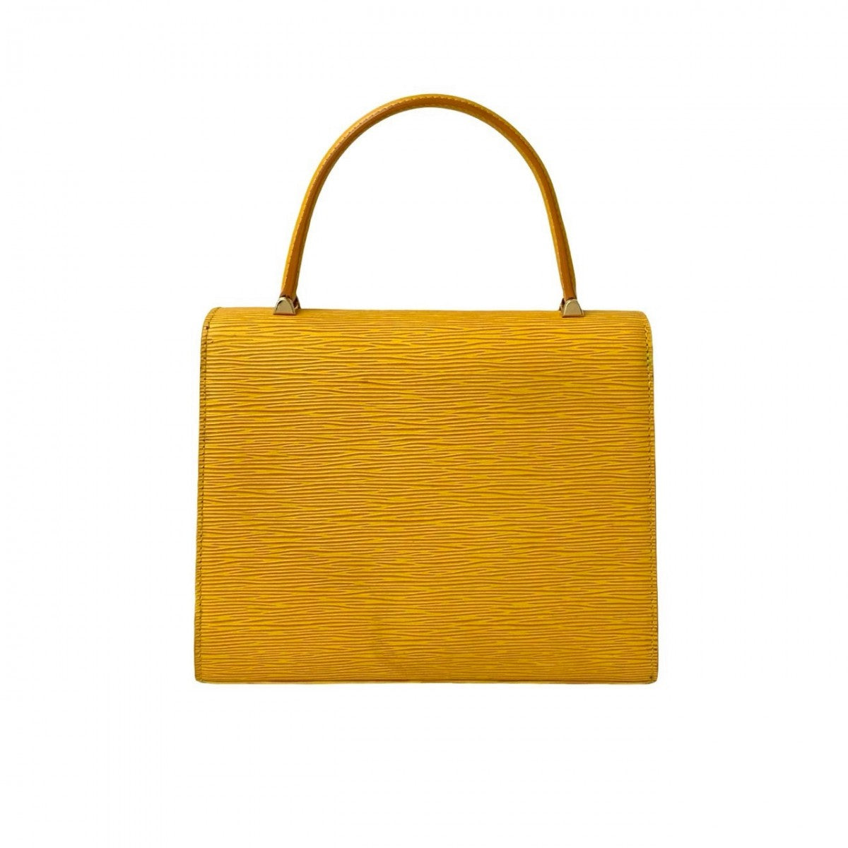  LOUIS VUITTON Handbag Epi Leather yellow Epi Malesherbes