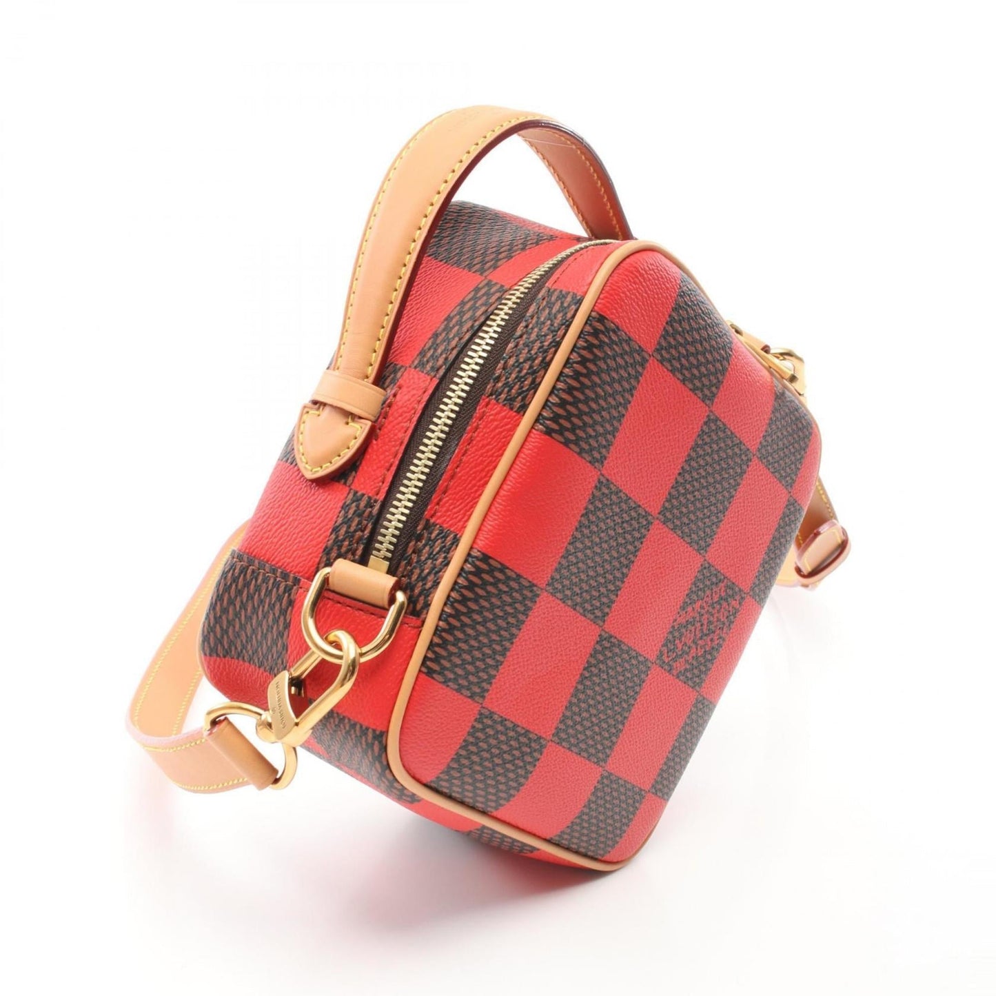 Louis Vuitton Color Rouge Coated Canvas Leather Handbag