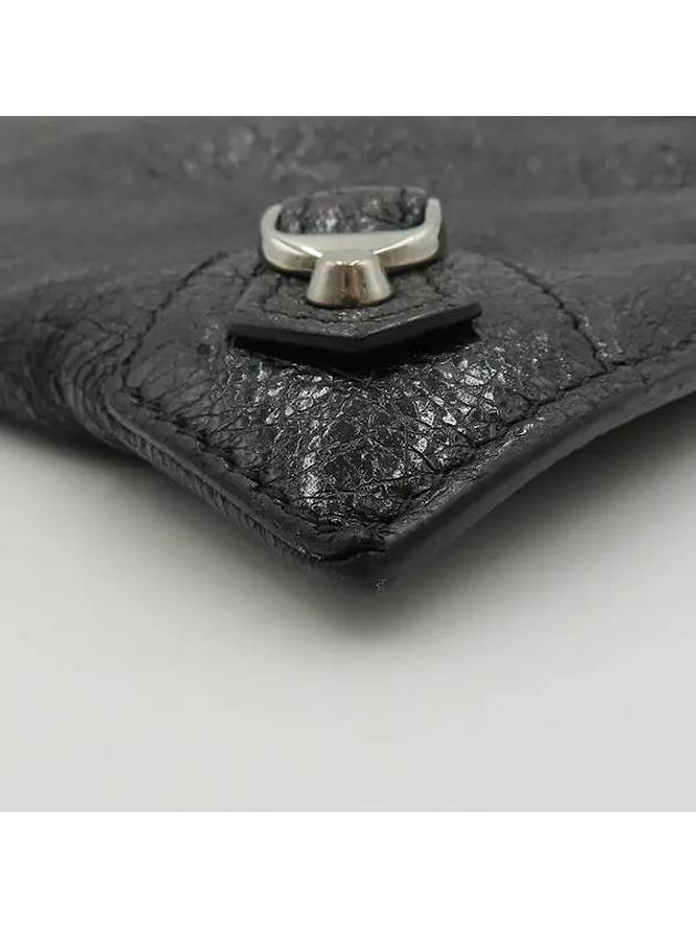 Luxury Balenciaga Trending 2026 362967 Black leather classic gold zip up decoration clutch bag