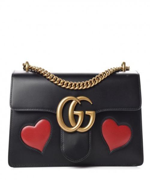 Gucci Monogram Chain Leather Crossbody