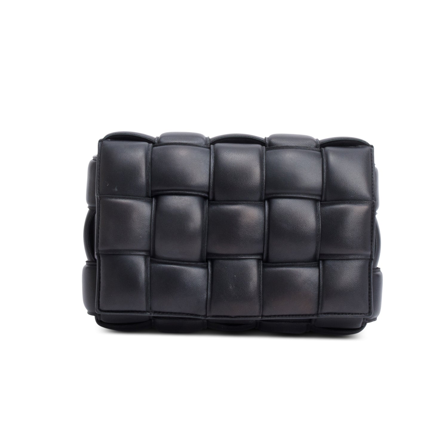Bottega Veneta Black Lambskin Leather Classic Padded Cassette Bag