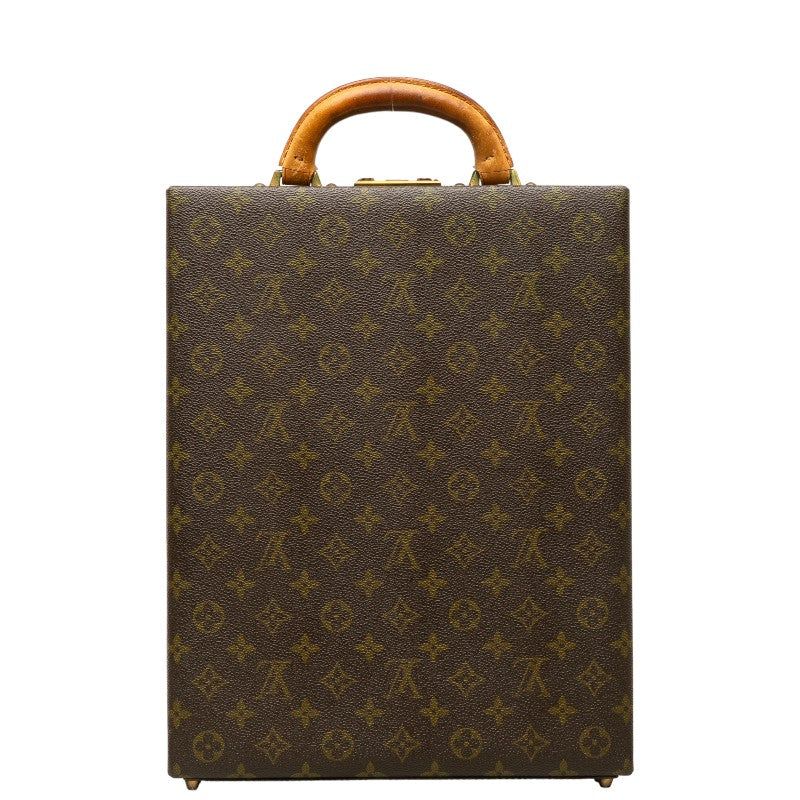 Louis Vuitton Monogram Vertical Trunk Attachment Case Brown PVC Leather Louis Vuitton