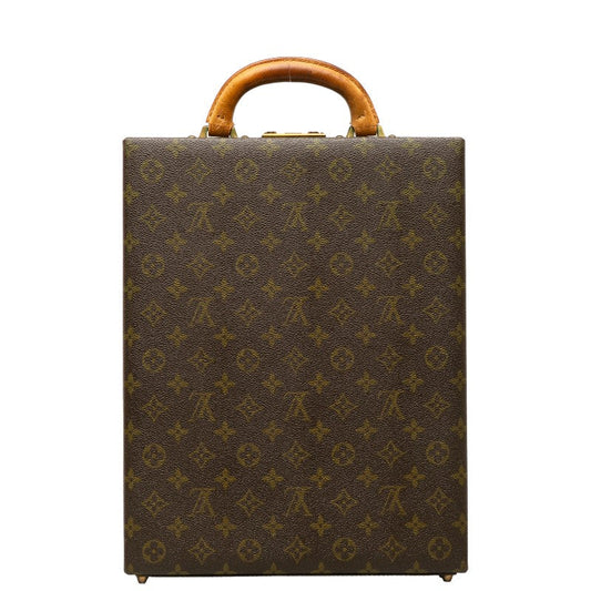 Louis Vuitton Monogram Vertical Trunk Attachment Case Brown PVC Leather Louis Vuitton
