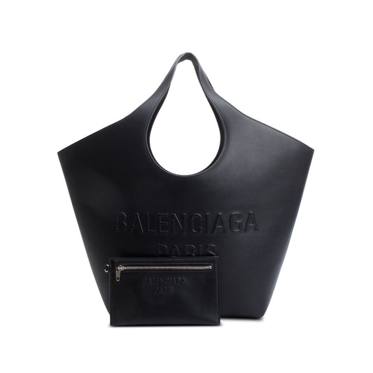 Balenciaga Black Calfskin Leather Medium Mary Kate Tote