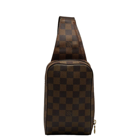 Louis Vuitton Damier Geronimous Body Bag N51994 Brown PVC Leather Louis Vuitton
