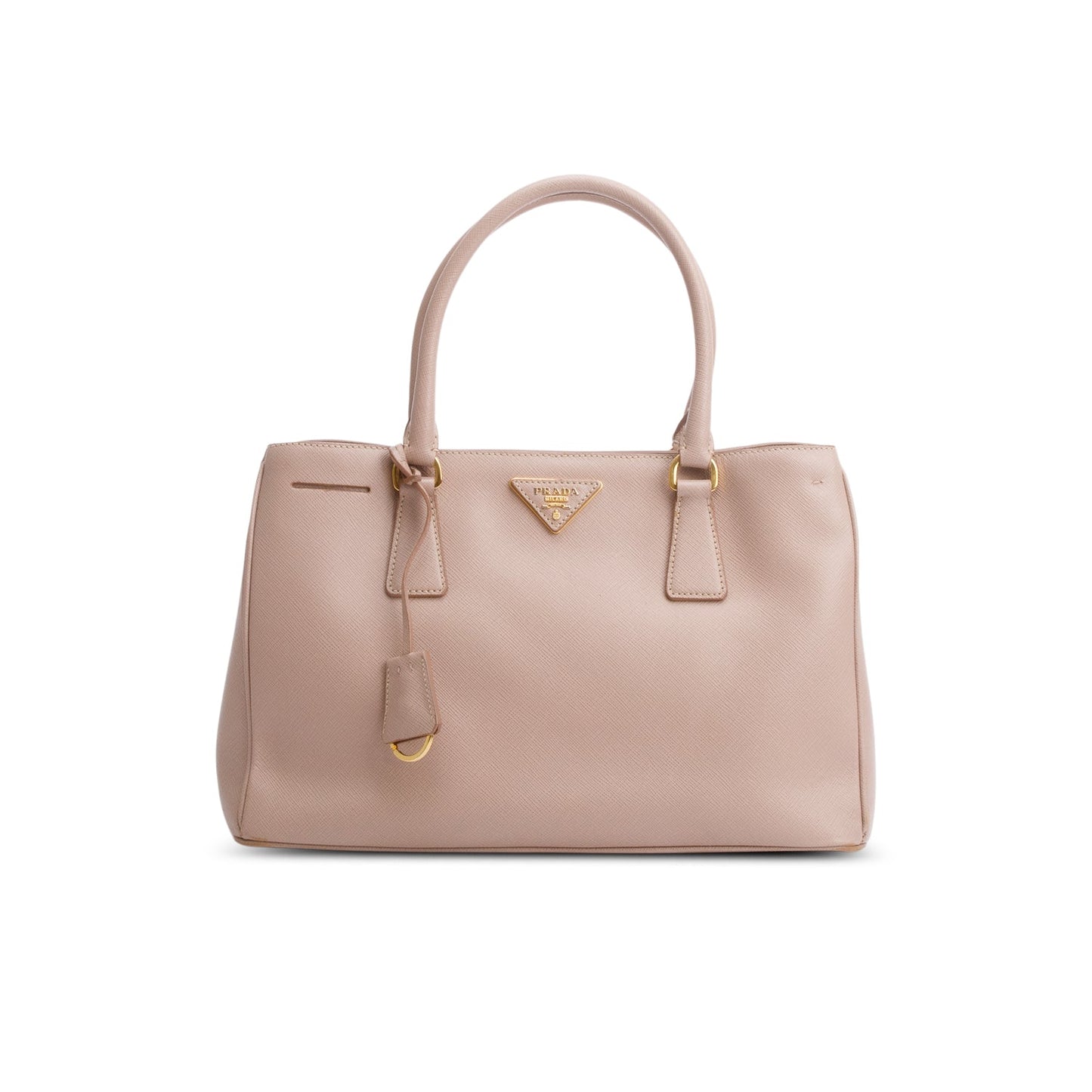 Prada Beige Saffiano Lux Small Galleria Tote
