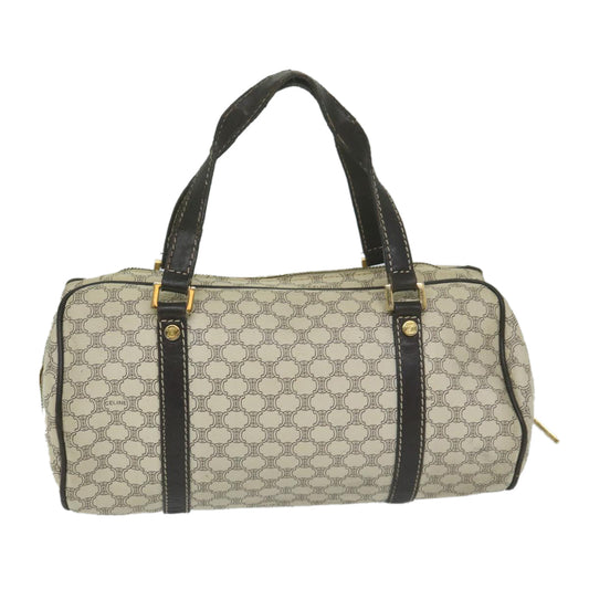 Luxury CELINE Macadam Canvas Hand Bag PVC Leather Whe 63493