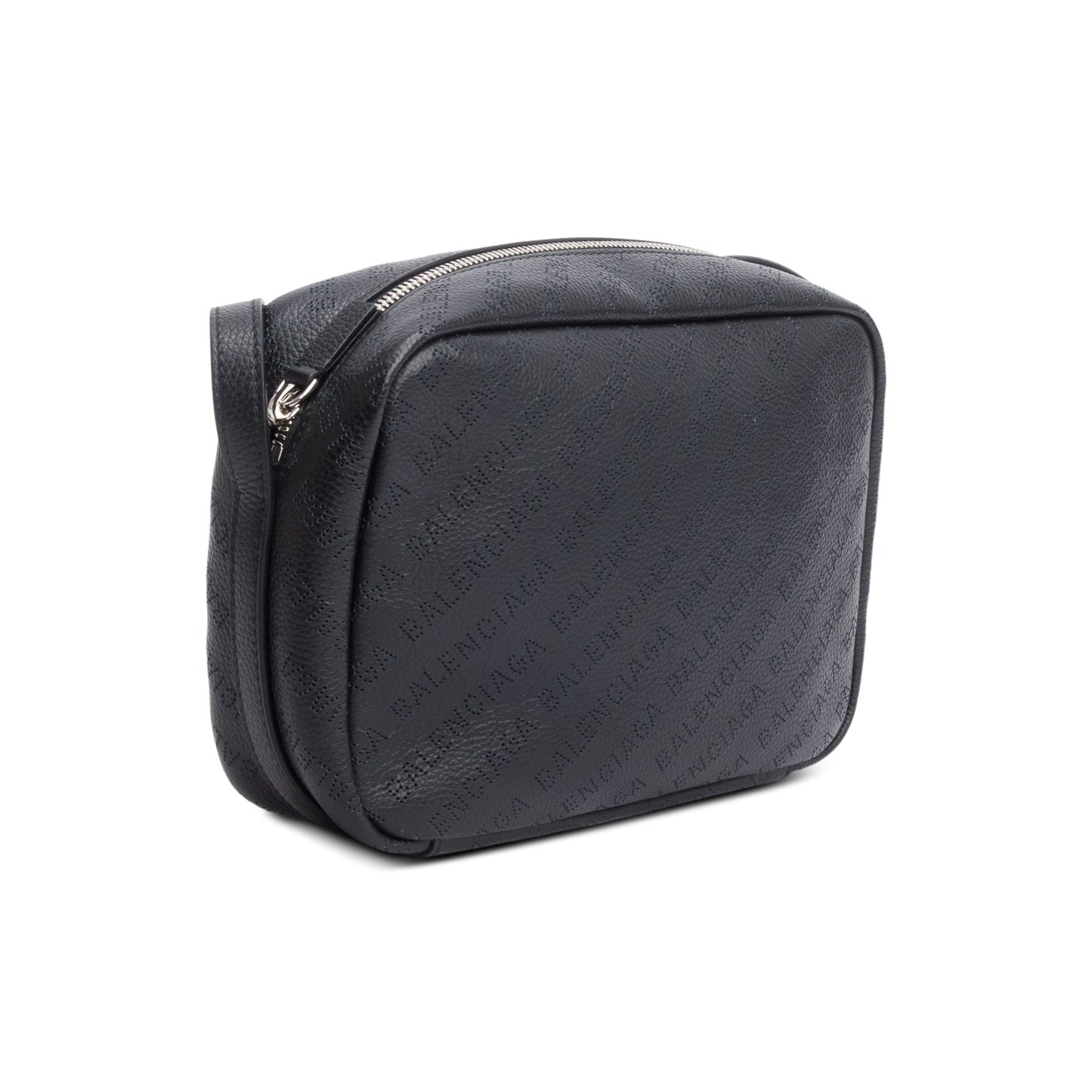 Balenciaga Black Leather Logo Everyday Small Camera Bag