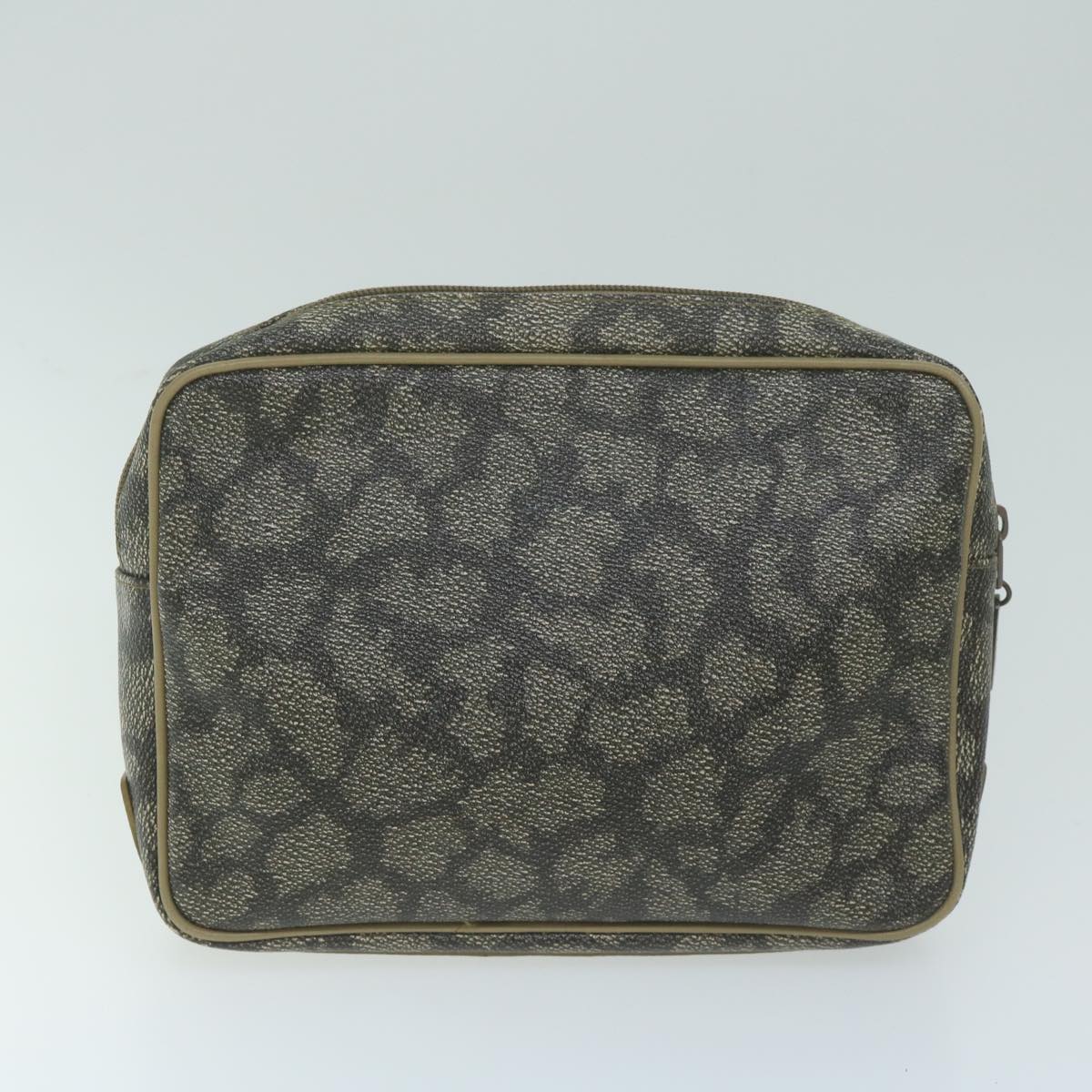 Burberry Saint Laurent Clutch Bag PVC Leather 3Set Black Beige Auth 63887