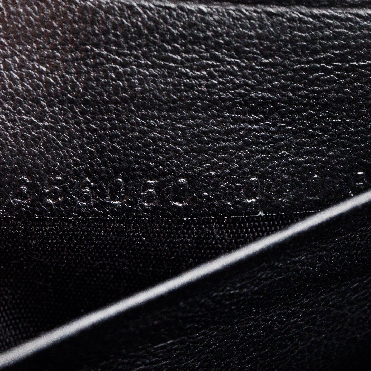 Balenciaga Black Shiny Calfskin Croc Embossed Hourglass Wallet on Chain