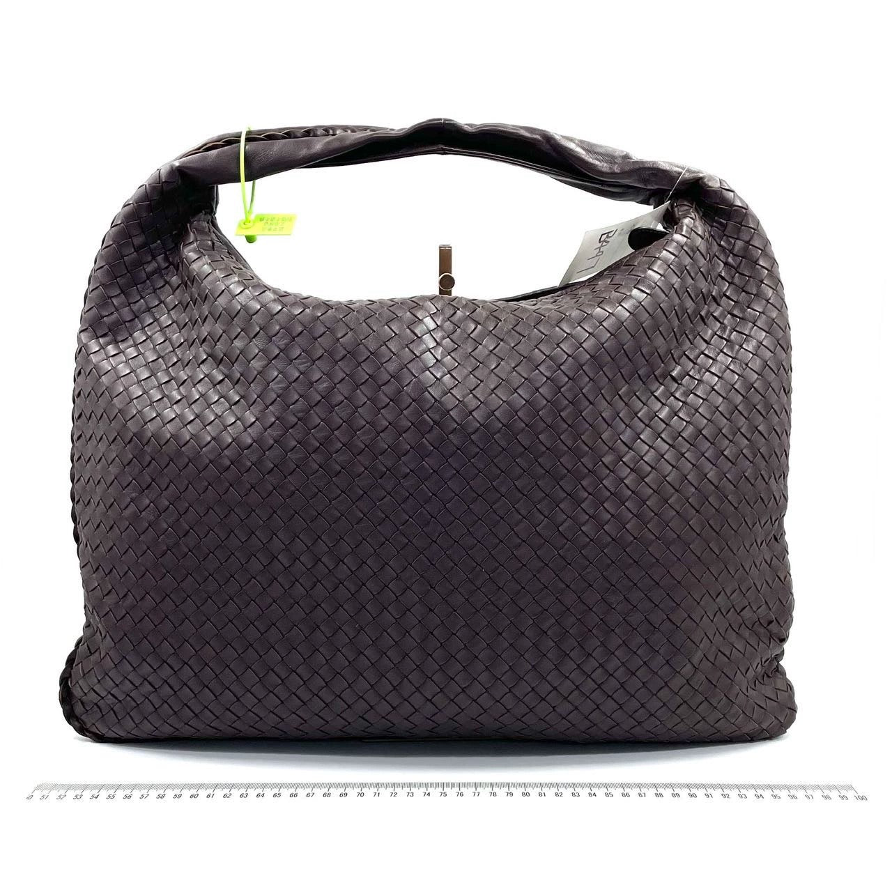 Bottega Veneta Hobo Bag Large Dark Brown Lambskin leather