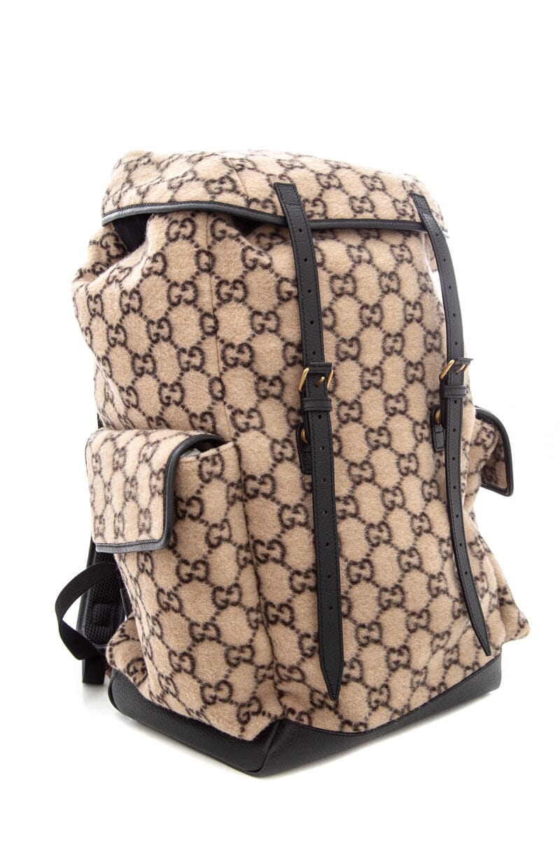 Gucci Beige Monogram Backpack