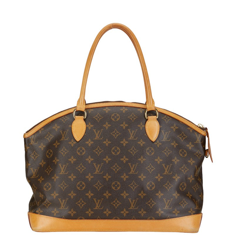 Louis Vuitton Monogram Locks Horizontal Handbag M40104 Brown PVC Leather Louis Vuitton