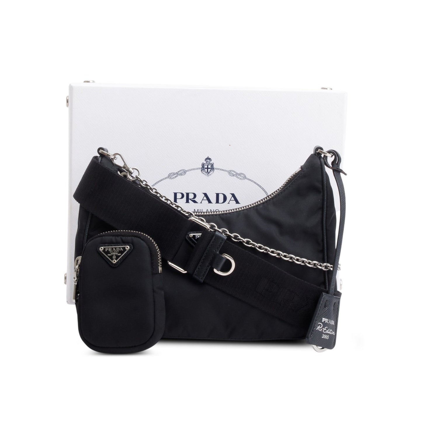 Prada Black Re-Edition 2005 Re-Nylon Bag
