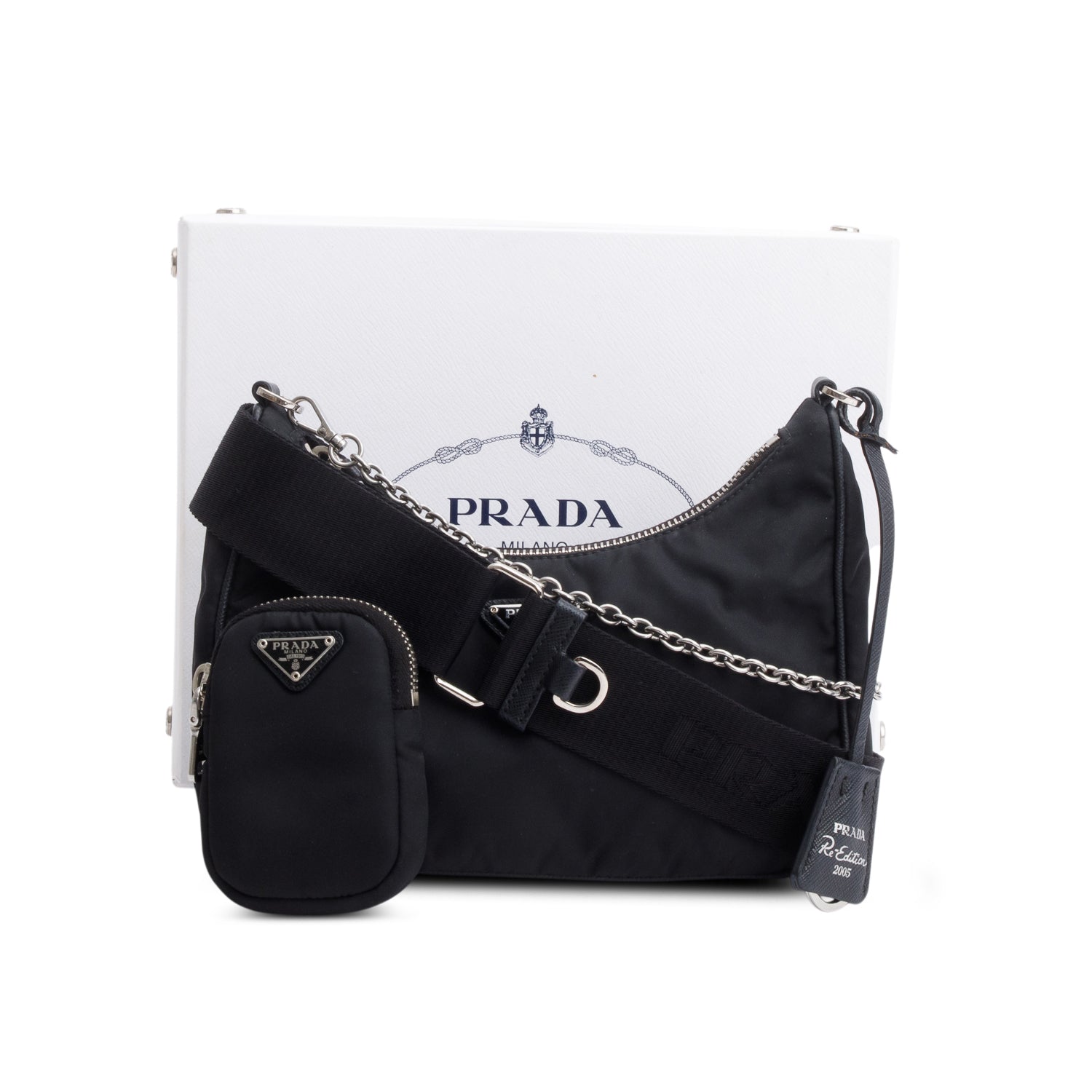 Prada Black Re-Edition 2005 Re-Nylon Bag
