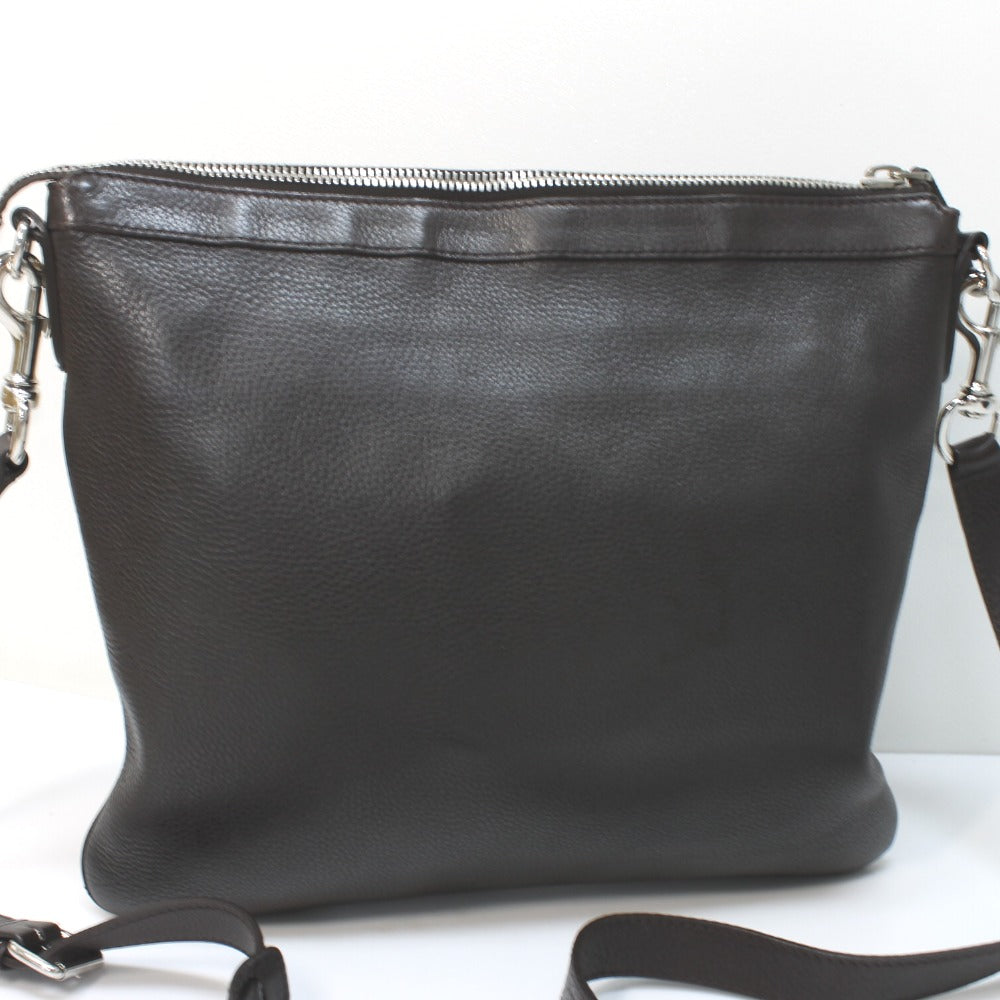 GUCCI Shoulder Bag 233329 leather Dark brown Women