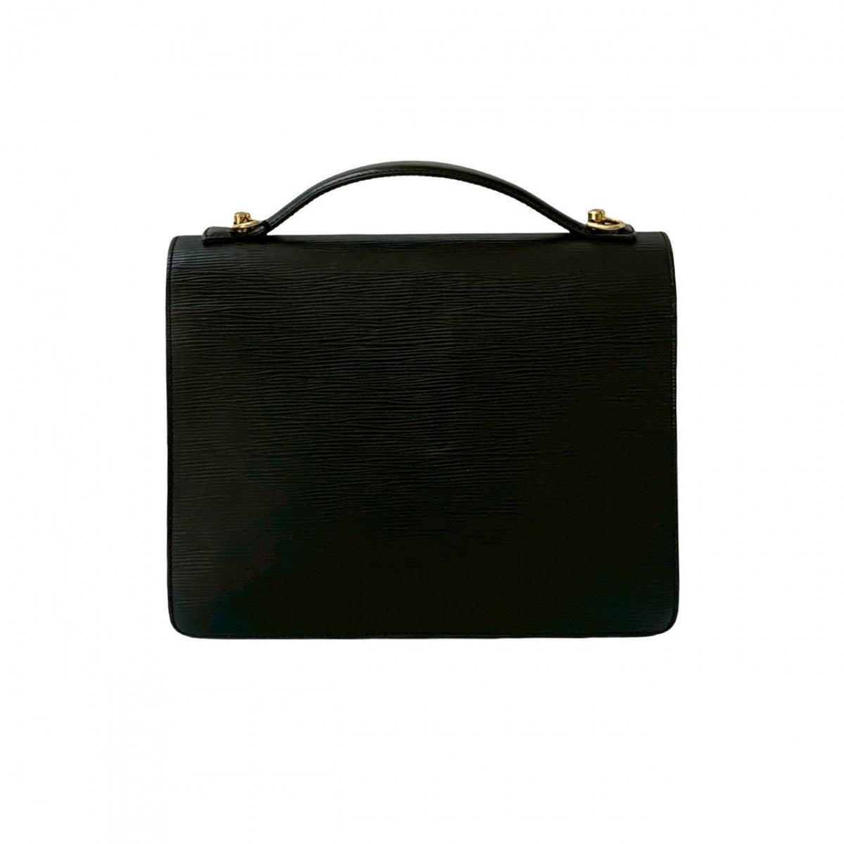   LOUIS VUITTON Shoulder Bag Epi Leather black Epi Monceau